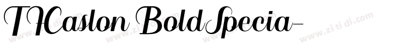 TFCaslon BoldSpecia字体转换